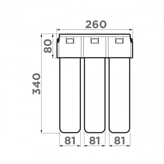 Комплект OMOIKIRI смеситель NAGANO-P + фильтр питьевой воды Pure drop Lite