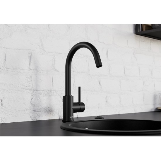 Кухонный смеситель BLANCO MIDA черный матовый