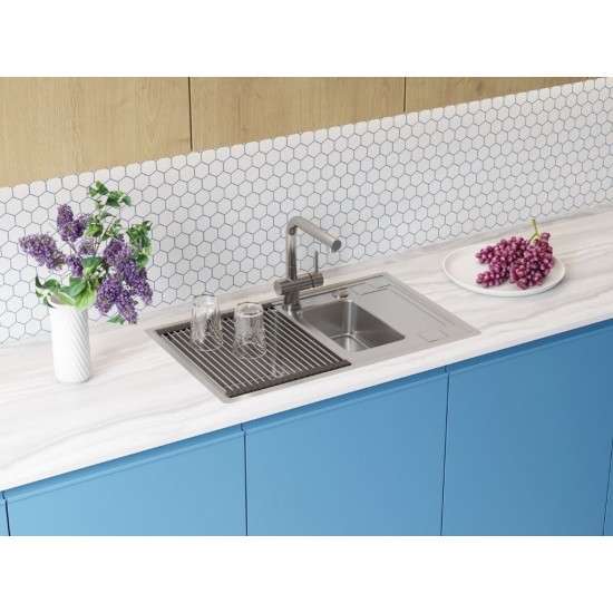 Кухонный смеситель OMOIKIRI KORIYAMA нержавеющая сталь