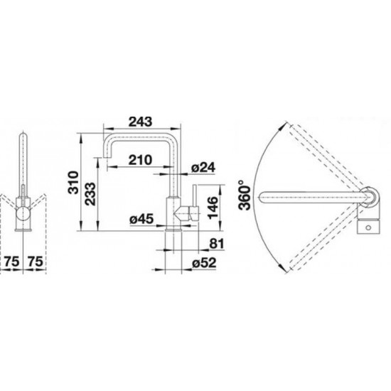 Кухонный смеситель BLANCO MILI хром