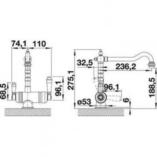 Кухонный смеситель BLANCO SORA хром