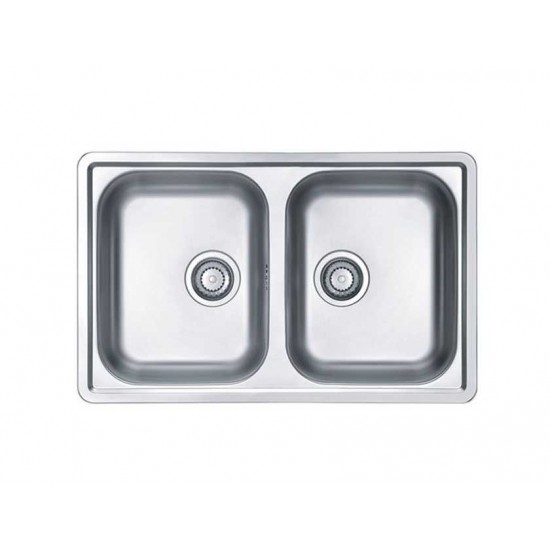 ALVEUS LINE 90 NAT-90 790X500 2X  нерж.сталь