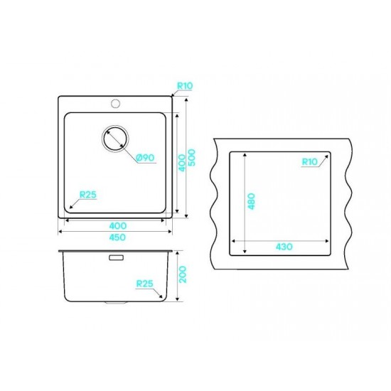 Kuchenstern HERD 45 нержавеющая сталь
