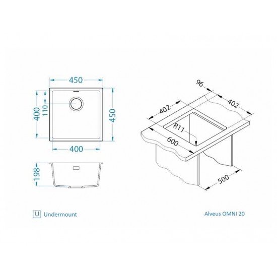 ALVEUS OMNI 20 GRANITAL CONCRETE-G81
