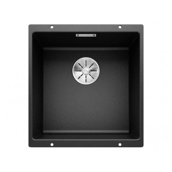 Blanco SUBLINE 400-U SILGRANIT PuraDur черный с отв.арм. InFino