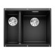Blanco SUBLINE 340/160-U SILGRANIT PuraDur черный (чаша справа) с отв.арм. InFino