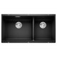 Blanco SUBLINE 480/320-U SILGRANIT PuraDur  черный c отв.арм. InFino