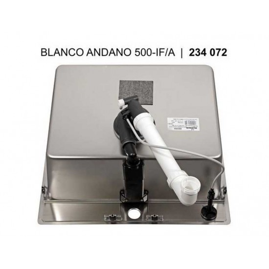 Blanco ANDANO 500-IF/A InFino нерж. сталь  (клапан-автомат PushControl)