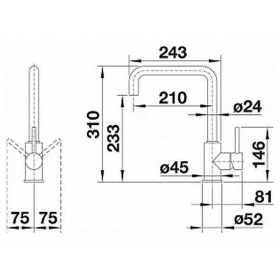 Blanco MILI хром