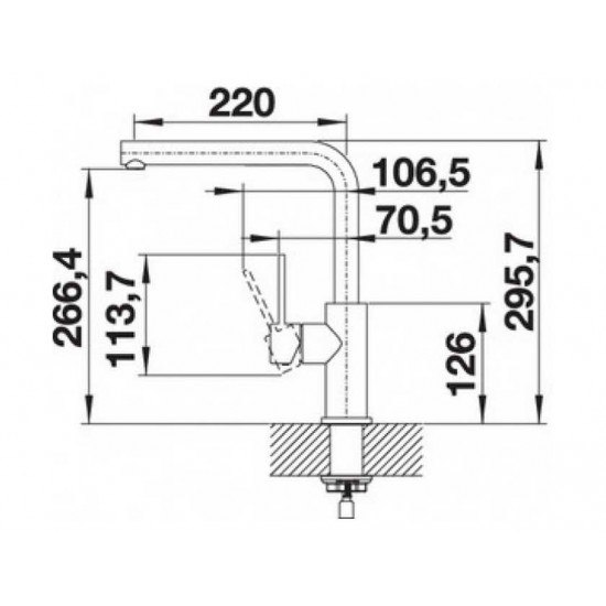Blanco LANORA нержавеющая сталь