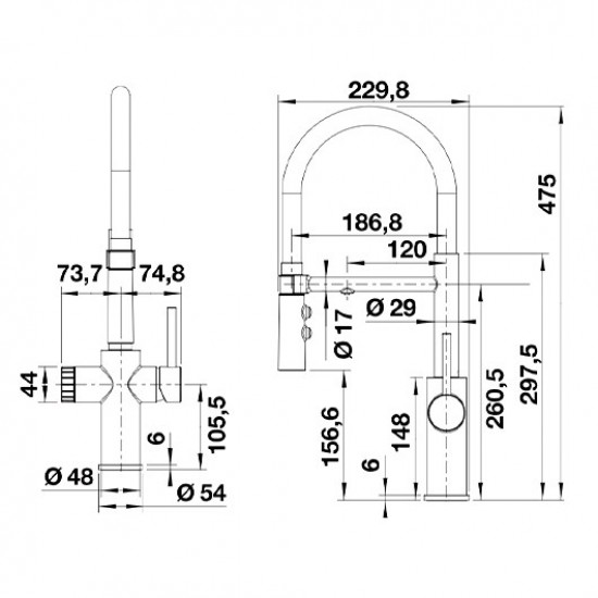 Blanco CATRIS-S Flexo Filter нерж сталь