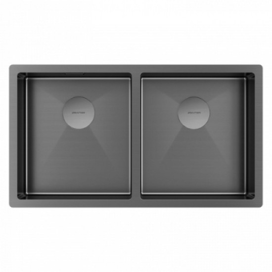 Мойка для кухни Paulmark Next 78 см вороненая сталь PM207844-GM