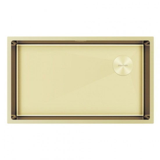 Мойка для кухни Paulmark Next-Skew 74 см светлое золото PM887444-LG