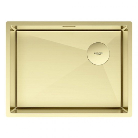 Мойка для кухни Paulmark Next-Skew 58 см светлое золото PM885844-LG