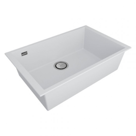 Мойка для кухни Paulmark Neo classic 69 см белая матовая PM966944-WH