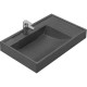 Раковина над стиральной машиной Акватон Рейн 80 см графит 1A72113KRW210