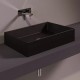 Раковина Simas Agile 60 см без отверстий под смеситель, черный матовый AG60 nero matt