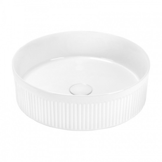 Раковина Abber Bequem 41 см накладная, белая AC2114