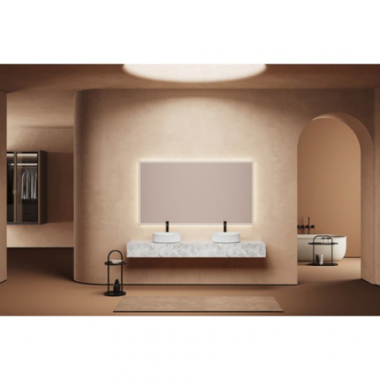 Раковина Abber Bequem 41 см накладная, белая AC2114