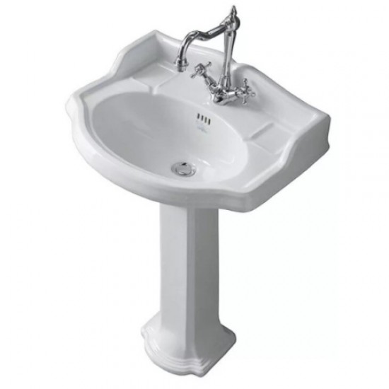 Раковина Simas Arcade 59 см белая, с 1 отверстием под смеситель AR 814 BI