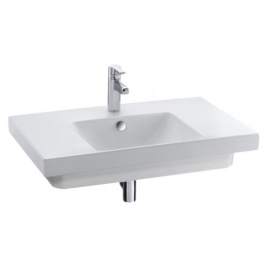 Раковина Jacob Delafon Odeon Up 80 см подвесная, с отверстием для смесителя E4796-00