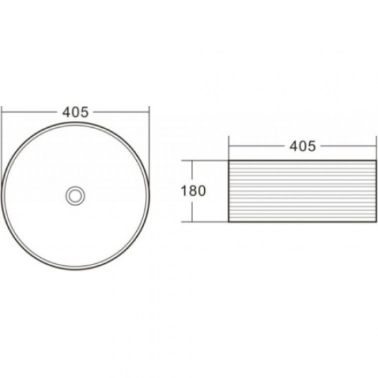 Раковина BelBagno 40 см белая BB1406
