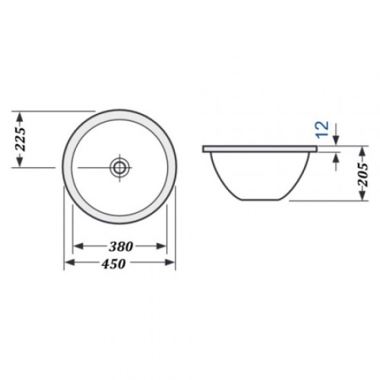 Раковина встраиваемая Villeroy & Boch Loop & Friends 618038