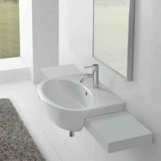 Раковина полувстраиваемая Globo Grace GR015 GR015.BI