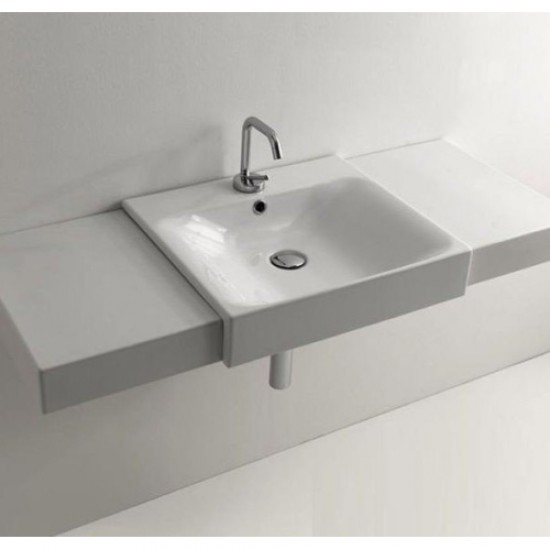 Раковина полувстраиваемая с одним отверстием под смеситель Kerasan Cento 3546bi*1