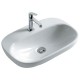 Раковина полувстраиваемая Globo Genesis GE040 GE040.BI