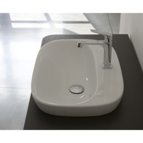 Раковина полувстраиваемая Globo Genesis GE040 GE040.BI