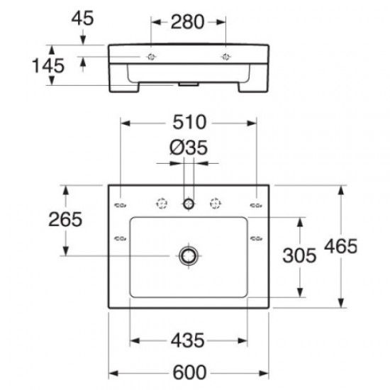 Раковина Gustavsberg Artic 4600
