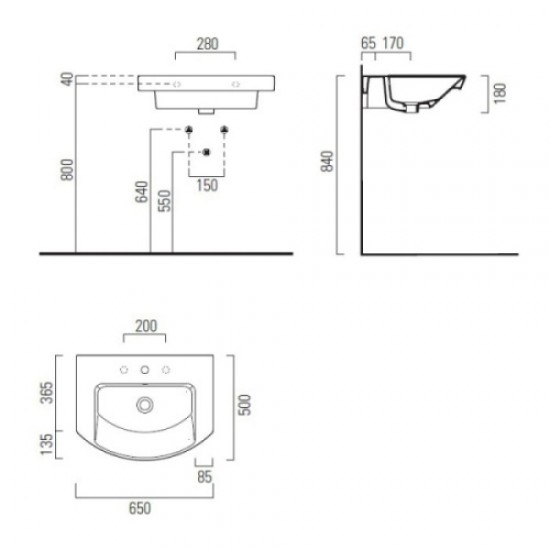 Раковина GSI Modo 7732