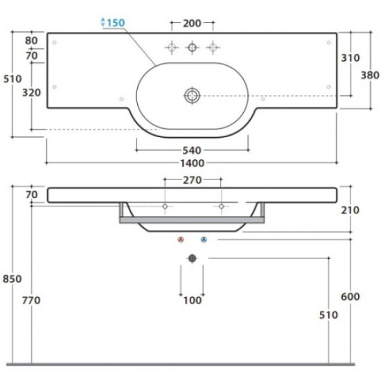 Раковина Globo Bowl SC025