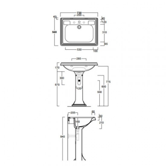 Раковина Simas Arcade AR 854