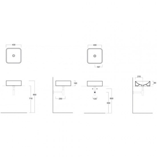 Раковина накладная Simas Flow FL 11