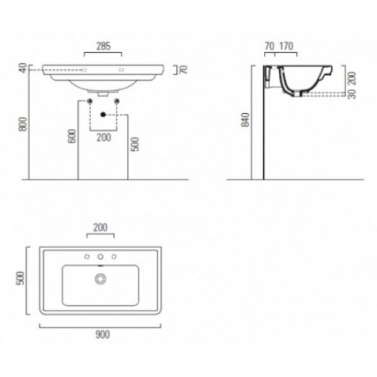 Раковина GSI Classic 8788