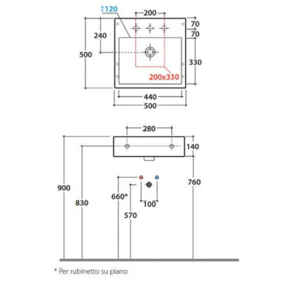 Раковина Globo Classic SCQ50