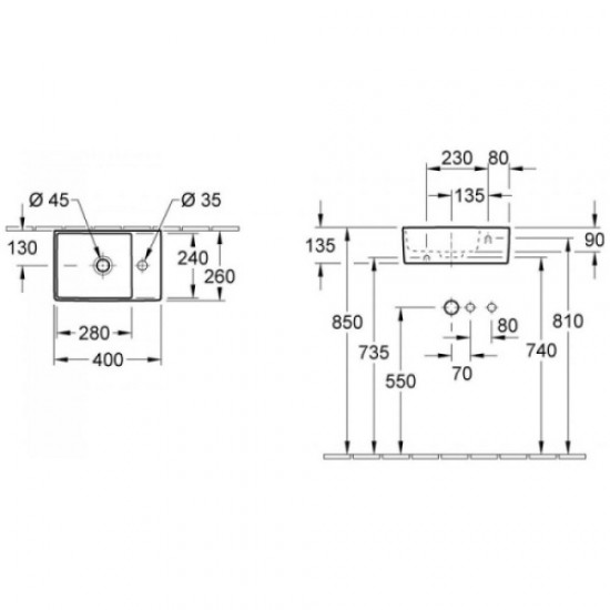 Раковина Villeroy & Boch Memento 40 см цвет альпийский белый с покрытием CeramicPlus 53334GR1