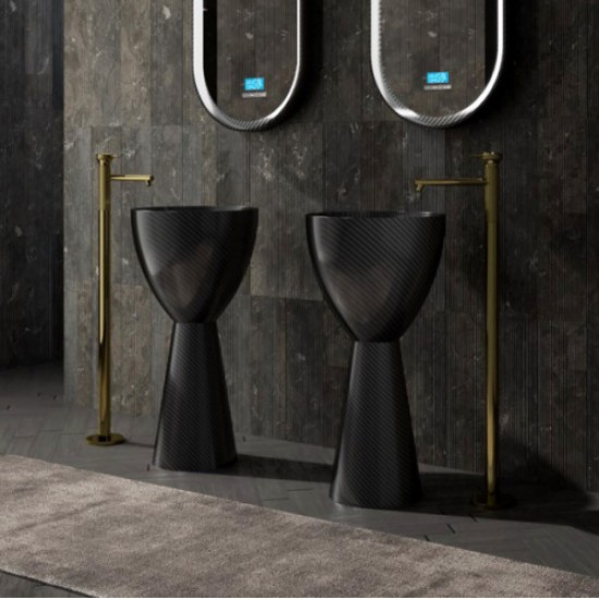 Раковина напольная Abber Karbon карбоновая AK2003