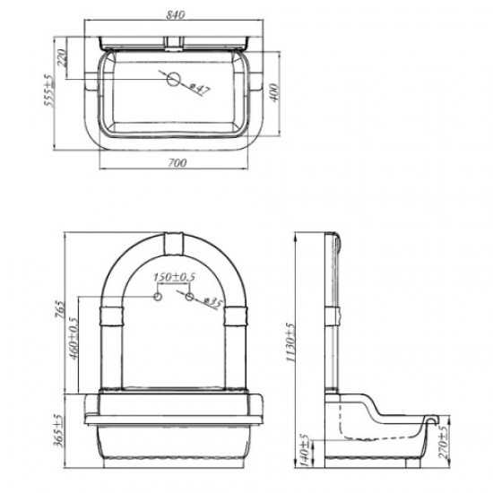 Раковина напольная Migliore Olivia золото/золото 25348