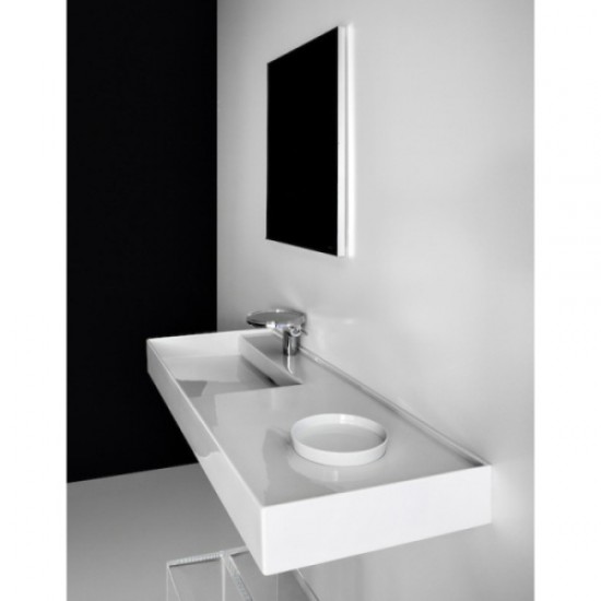 Раковина Laufen Kartell 120 см полка справа 8.1333.2.000.108.1