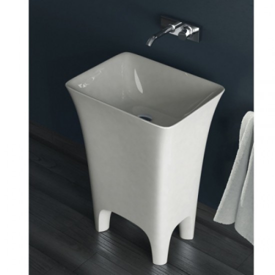 Раковина напольная ArtCeram Cow свободностоящая CWL004 01 00 bi