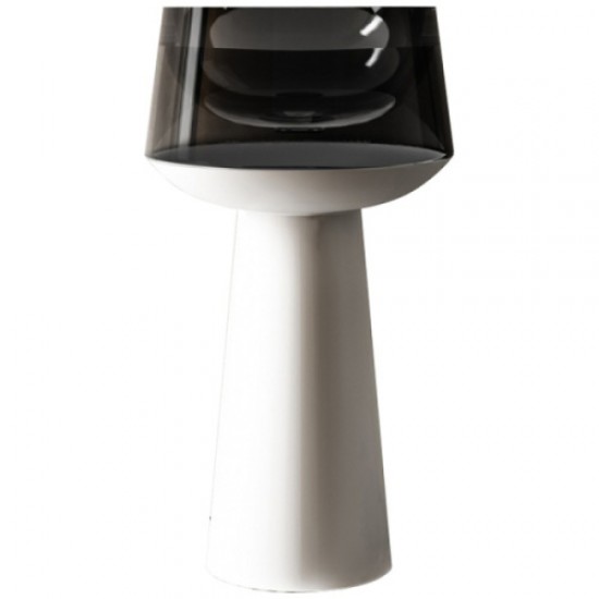 Раковина напольная Abber Kristall 50 см белая/черная AT2706White-Onyx