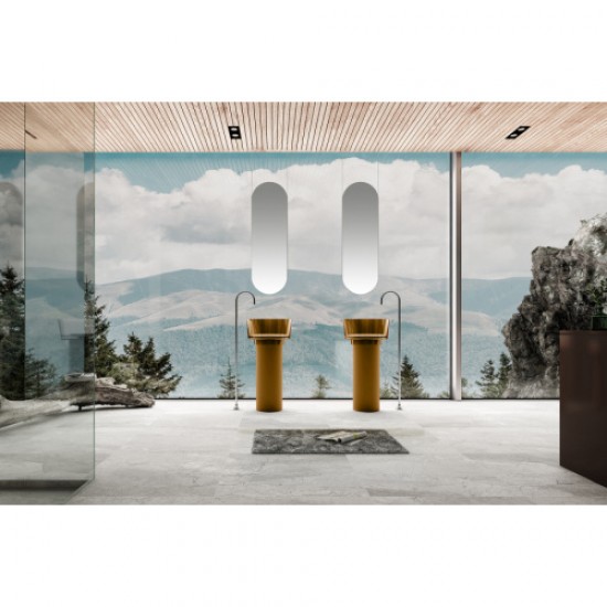 Раковина напольная Abber Kristall оливковая AT2702Vesuvian-H