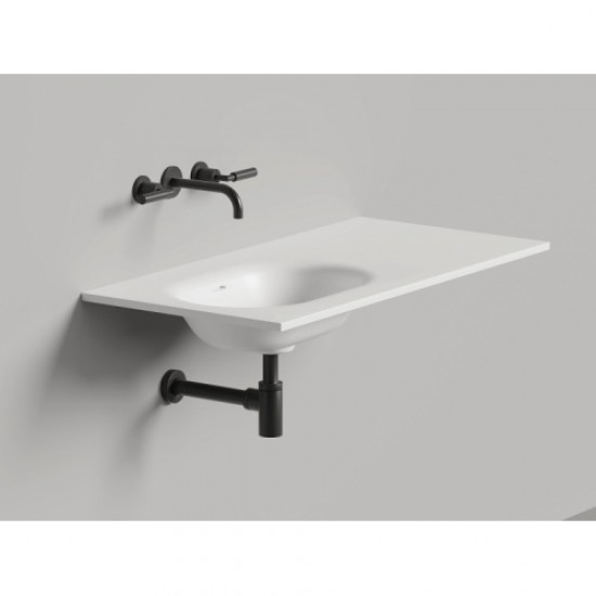 Раковина Salini Onda Flow Oval 200 см белый матовый 1402204MN