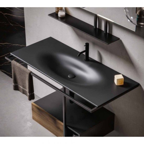 Раковина Kerasan Shape 122 см черная матовая 548031*1