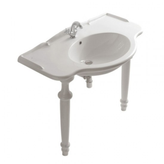 Раковина Globo Paestum 110 см белая PA022.BI*1