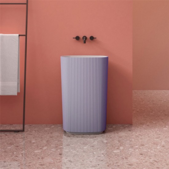 Раковина напольная Abber Stein 55 см фиолетовая AS2502Violett