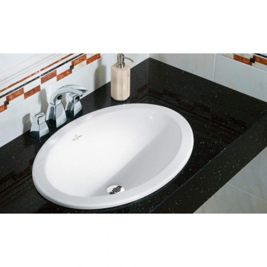Раковина Villeroy & Boch Loop & Friends 57 см ярко-белая, с покрытием CeramicPlus 615520R2